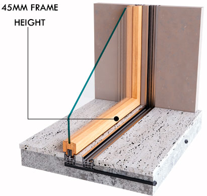 Wood Frame - Minimalist Sliding Door